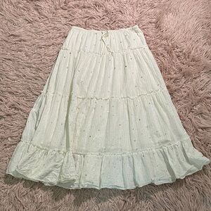 J Jill Tiered Sequins Maxi Skirt